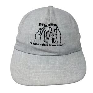 Bryce Canyon A Hell Of Place To Lose A Cowl Slideback Hat Gray OSFA Adjustable